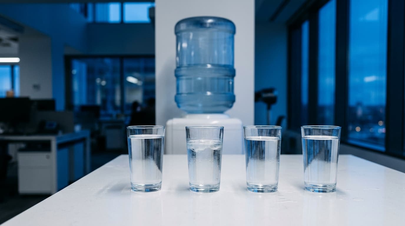 Verschil bronwater en mineraalwater: wat tapt je kantoor?